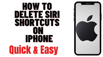 HOW TO DELETE SIRI SHORTCUTS ON IPHONE