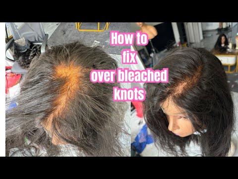 How to fix over bleached knots