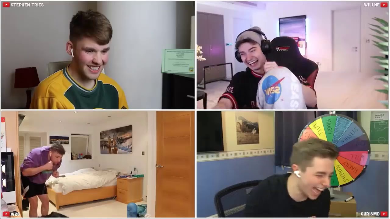 W2S breaks his chair for a dare (ChrisMD,Willne,StephenTries) YouTube