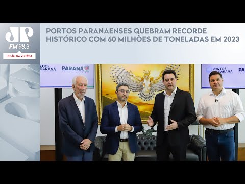 PORTOS PARANAENSES QUEBRAM RECORDE HISTÓRICO COM 60 MILHÕES DE TONELADAS EM 2023