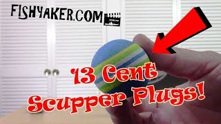 CHEAP $.13 eBay Kayak Fishing Scupper Plugs - Foam Golf Balls!: Episode 510