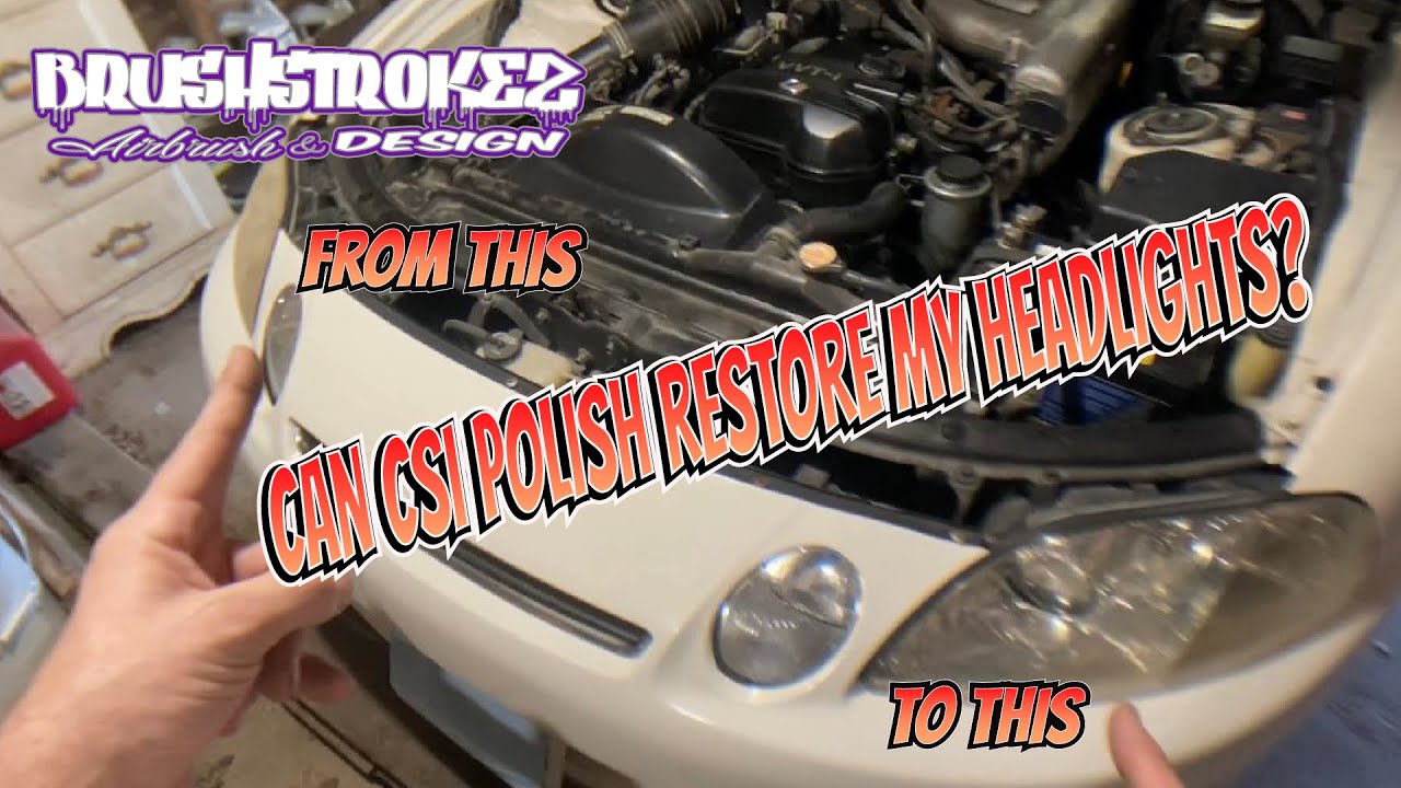 How to restore headlights using CSI Ceram-X polish- BrusHstroKeZ - YouTube