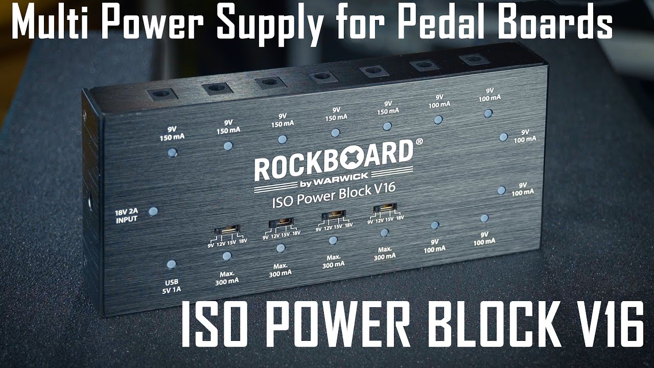 THE Power Supply for YOUR Pedal Board?! RockBoard - ISO Power Block V16