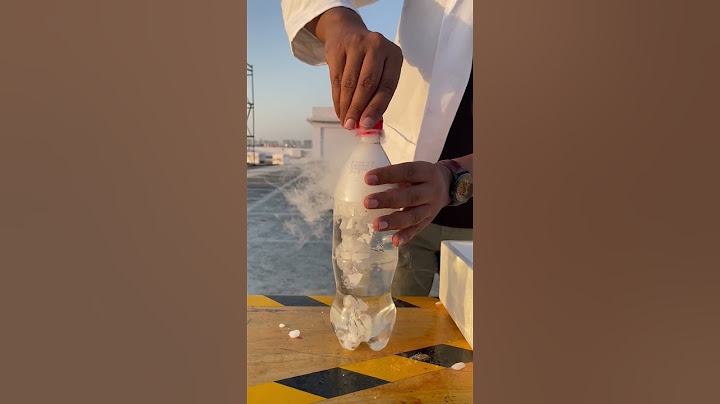 Dry ice bottle blast #experiment