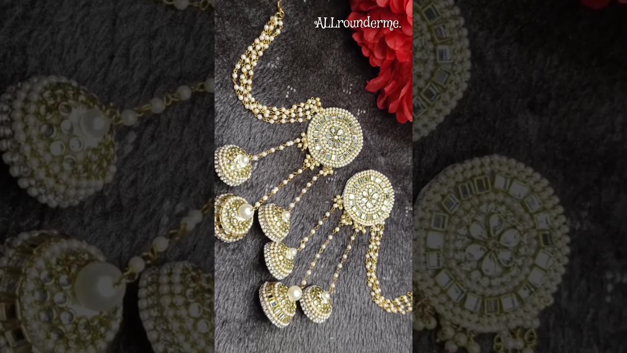 Bahubali Jhumke 😱😱 Ethenic Diy earrings making at Home #earrings #diy #trending#craft #shortsfeed#yt