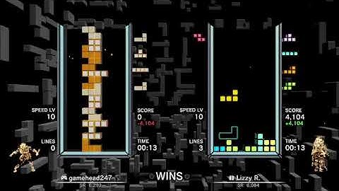 i somehow won score attack mode w/ me not doing much in tetris effect connected today!!!
