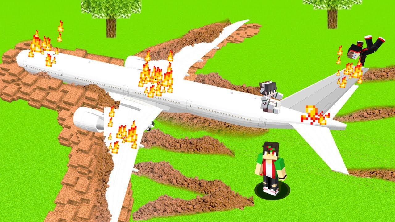 Survive The Plane Crash on The Island For 24 Hour's in Minecraft ( Tagalog )