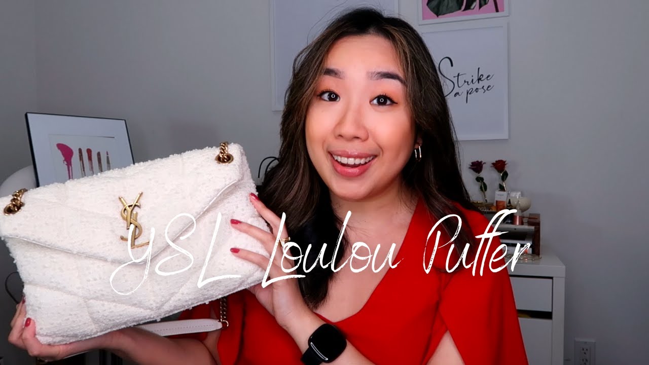 SAINT LAURENT LOULOU PUFFER COMPARISON REVIEW! What Fits, Mod Shots and  Wear & Tear 