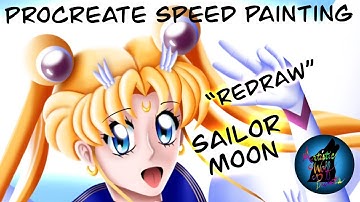 Sailor Moon Redraw | Procreate [Time Lapse]