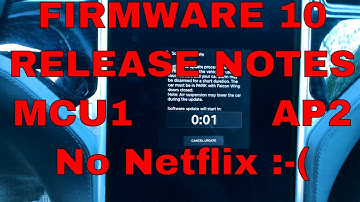 Firmware 10 Release Notes MCU1  NO NETFLIX!