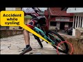 Slipped on high speed while racing  mtb extreme race