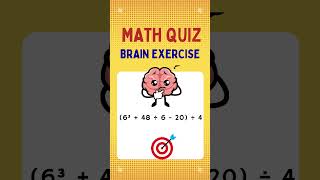 Math Brain Workout |MBW124 #mentalhealthawareness #brainteaser #mentalmath #shorts #unlimited #fun