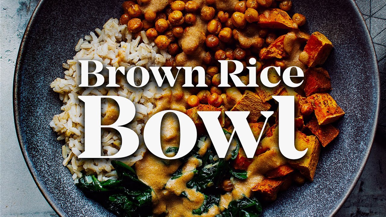 HEALTHY VEGAN VEGGIE BOWL | Spinach Rice Chickpeas | Easy Recipe - YouTube