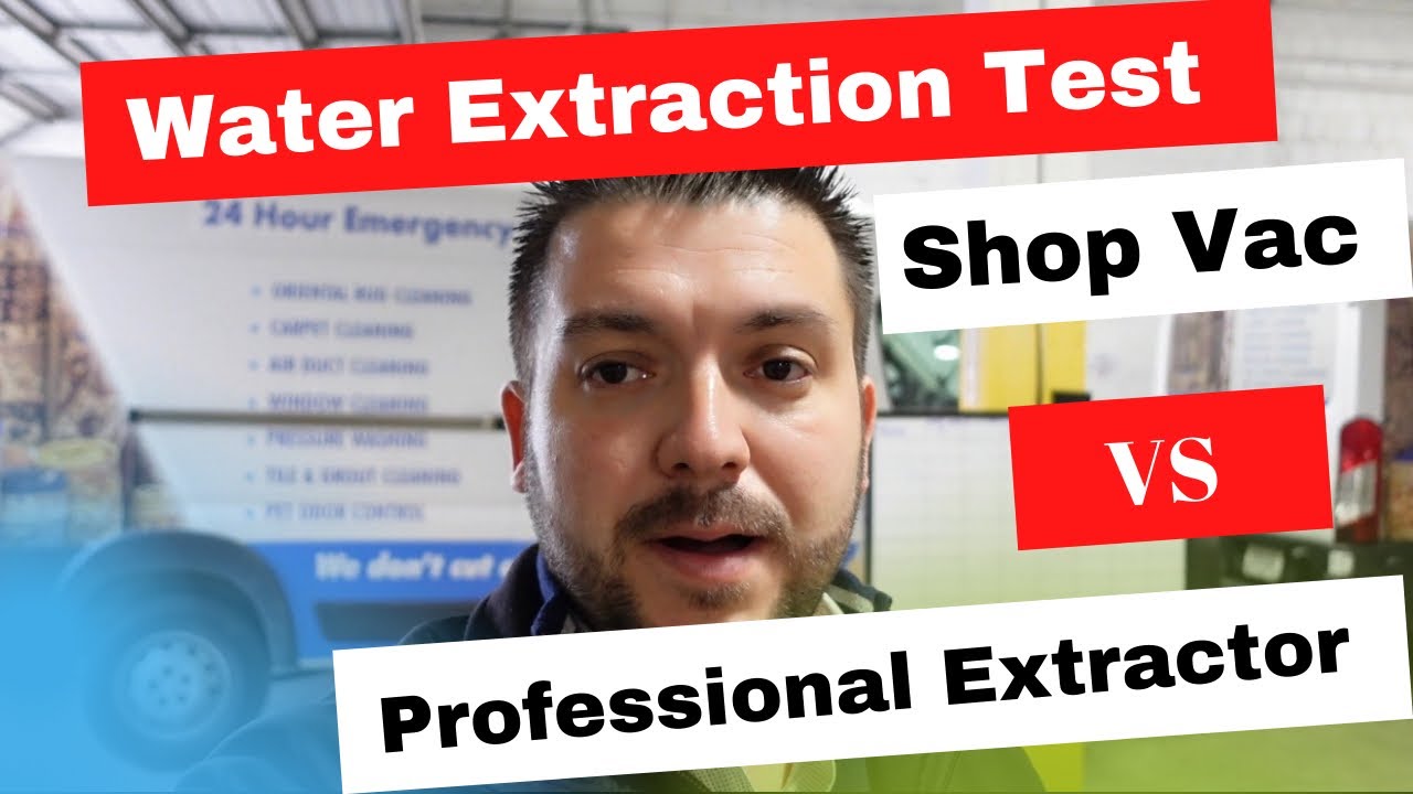 Shop Vac vs Professional Extractor. Water extraction Test Learn the