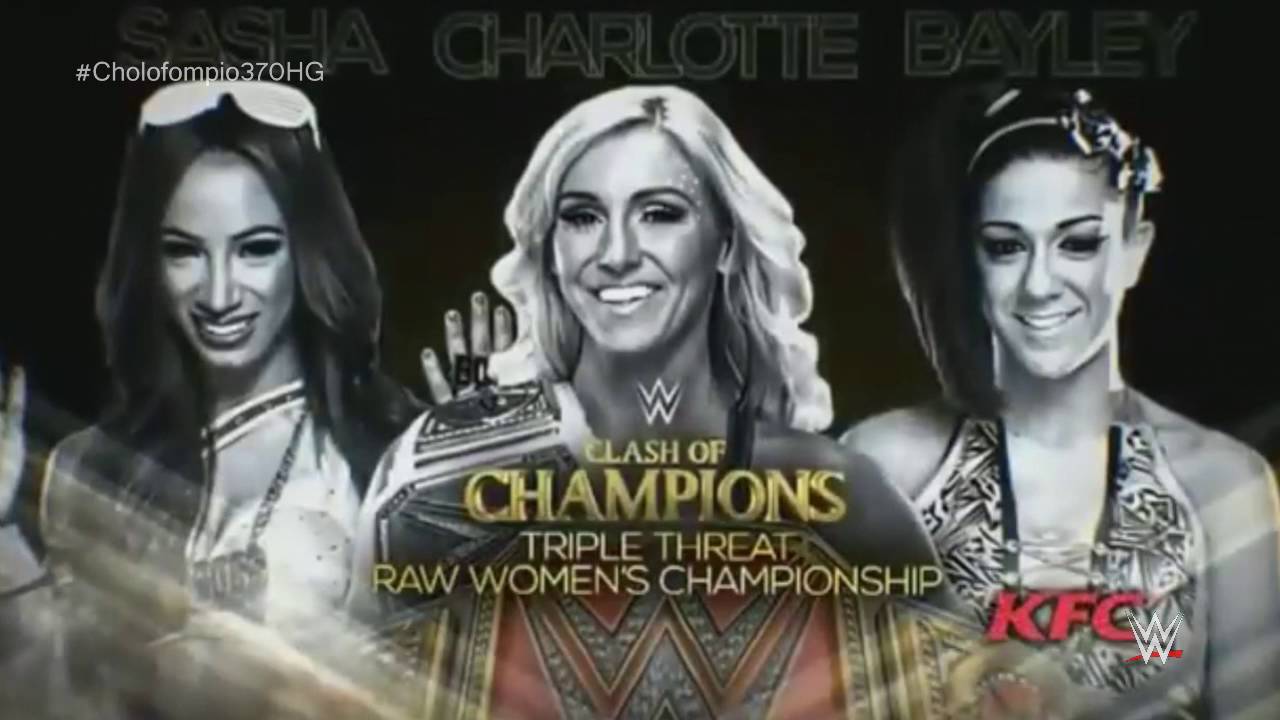 WWE Clash of Champions 2016 Official Match Card l Sasha Banks vs. Charlotte vs. Bayley