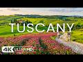 Tuscany Italy 4K 🇮🇹 Relaxing Piano Music, Scenic Landscapes, Calming Villages & Vineyards | 3Hours