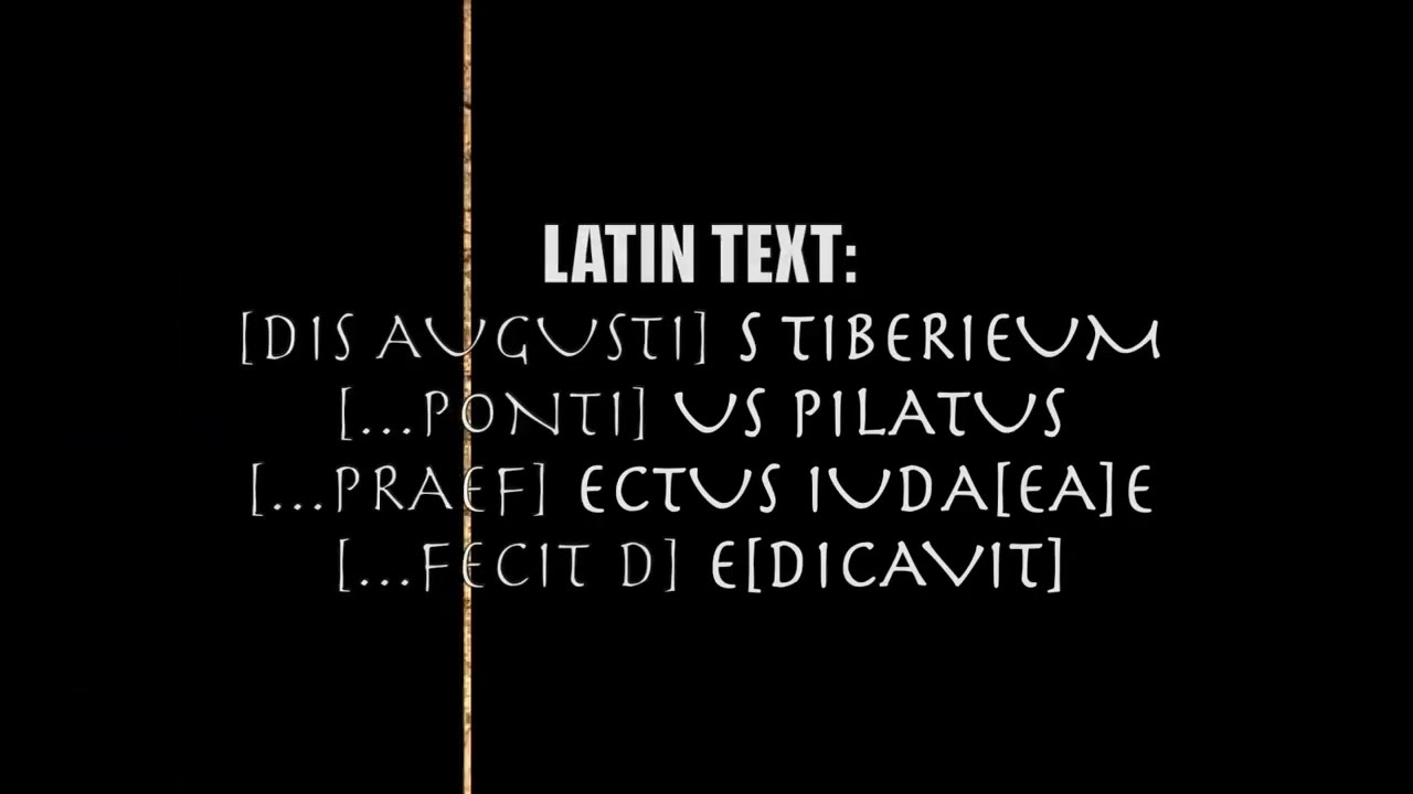 Pontius Pilate Inscription (1st Century CE) -Epigraphix