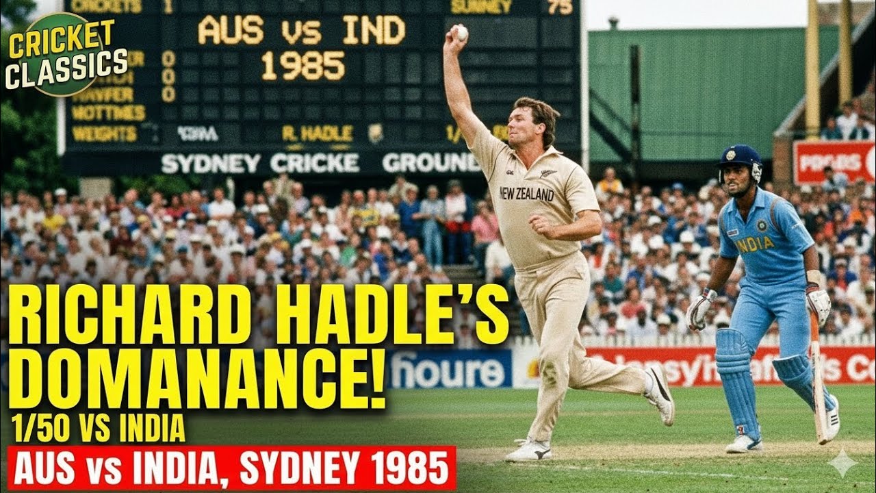 RICHARD HADLEE| 1/50 VS INDIA @ SYDNEY IN 1985.