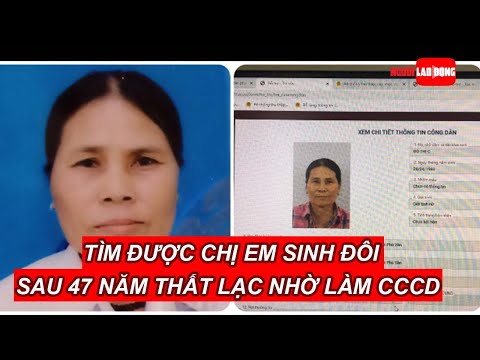 Video Tìm được chị em sinh đôi sau 47 năm thất lạc nhờ làm... - youtube