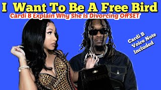 Cardi B Explains Why She Is Divorcing Offset  (Voice Note) Wealth