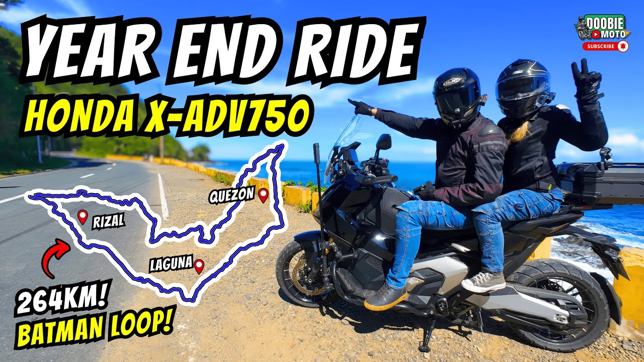 264KM YEAR END RIDE! Batman Loop with Honda X-ADV750! Rizal - Laguna - Infanta Loop Ride | Motovlog