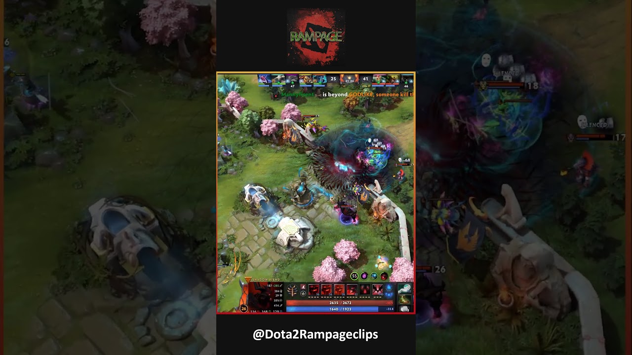 Shadow Fiend Wipes Enemies with Aghs Requiem + Refresher! 😈💥 