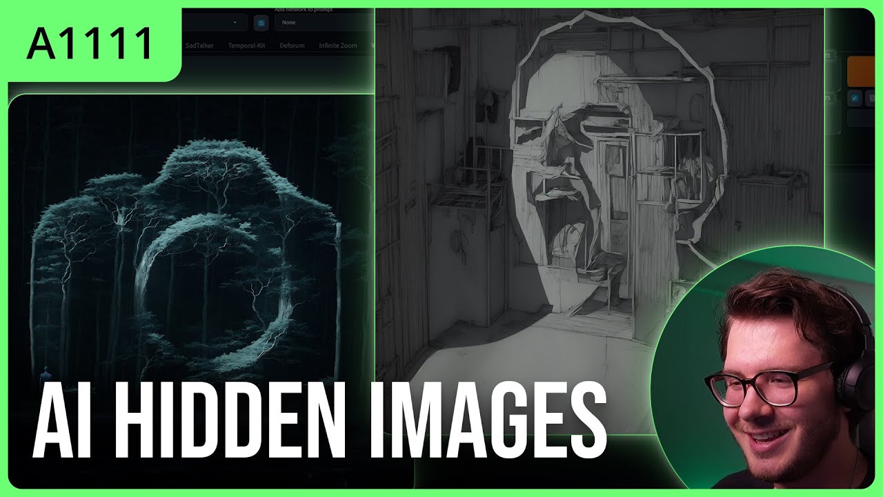 AI Hidden Images & Illusions in Video Game ⎢ Stable Diffusion tutorial ...