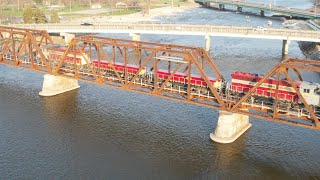 SLUGS ON THE CANADIAN NATIONAL! IANR POWER, UNION PACIFIC ACTION, CROSSOVER MOVES, AND DRONE VIEWS!