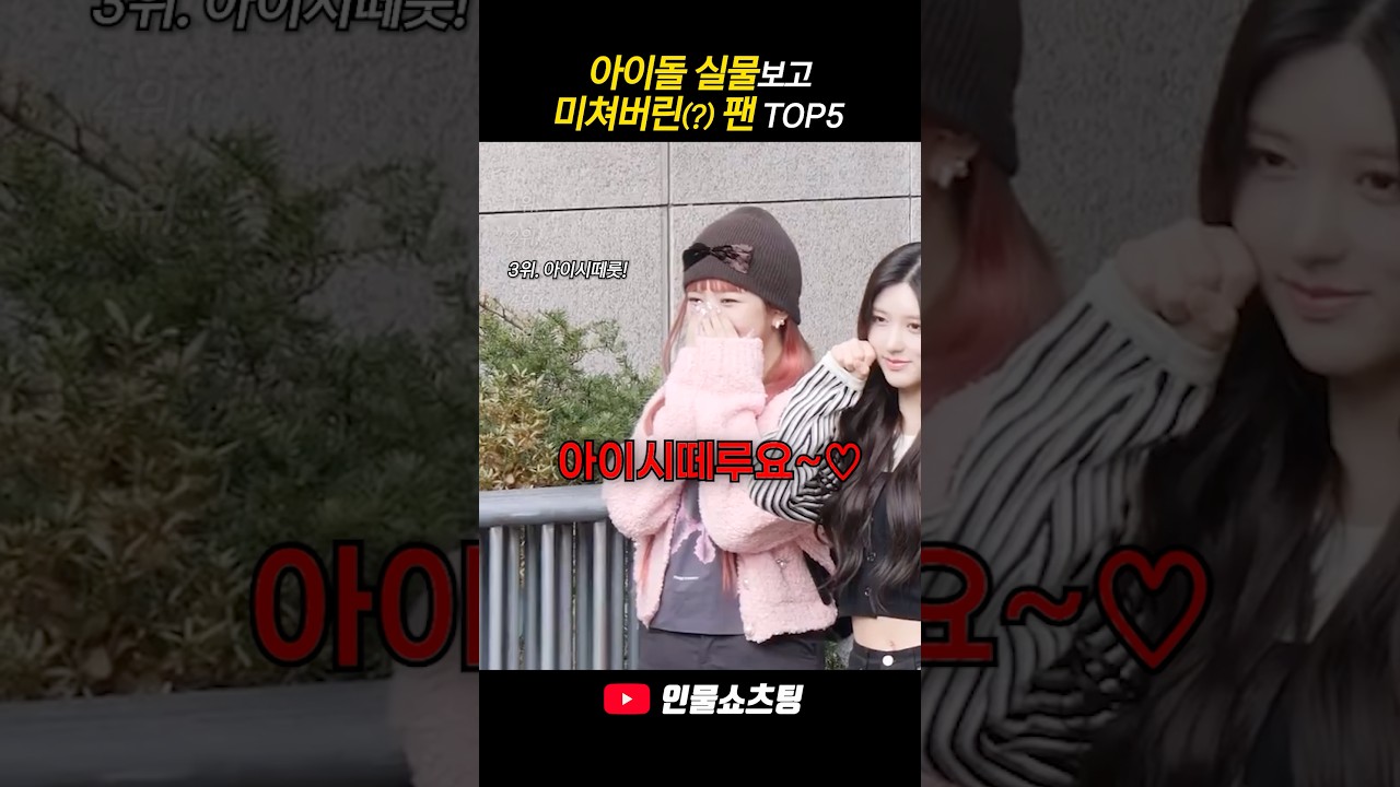 아이돌 실물보고 미쳐버린 팬 TOP5
