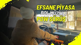 Tofaşla Pi̇yasa Dolu Müzi̇kli̇ Pow Sürüş Caddede Boyun Kirmaaaa