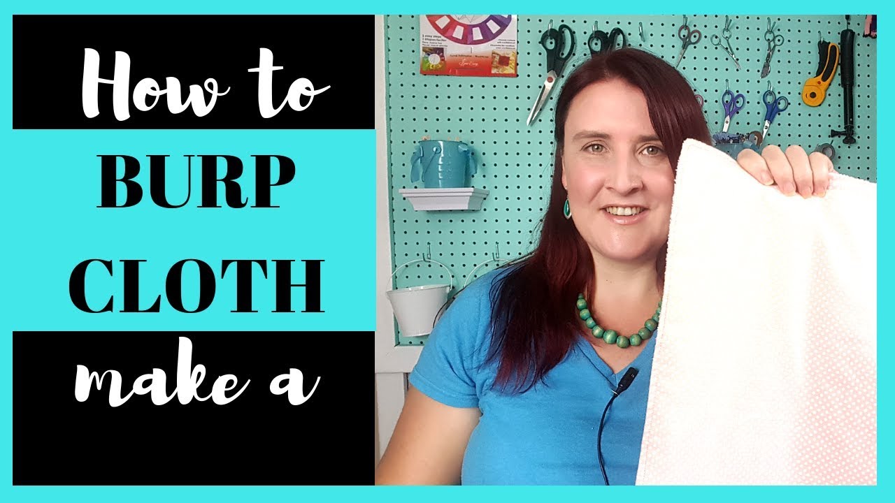 How to Sew a Baby Burp Cloth | Simple beginner sewing machine tutorials with Faodail Creation