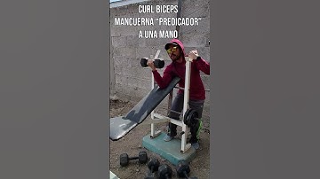 Curl biceps mancuerna "predicador" a una mano.