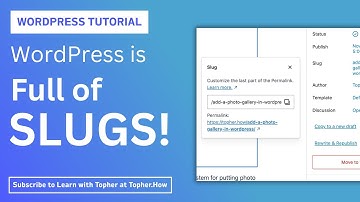 WordPress is full of slugs! (and why that