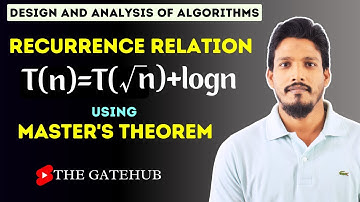Recurrence Relations T(n)=T(√n)+logn Using Master