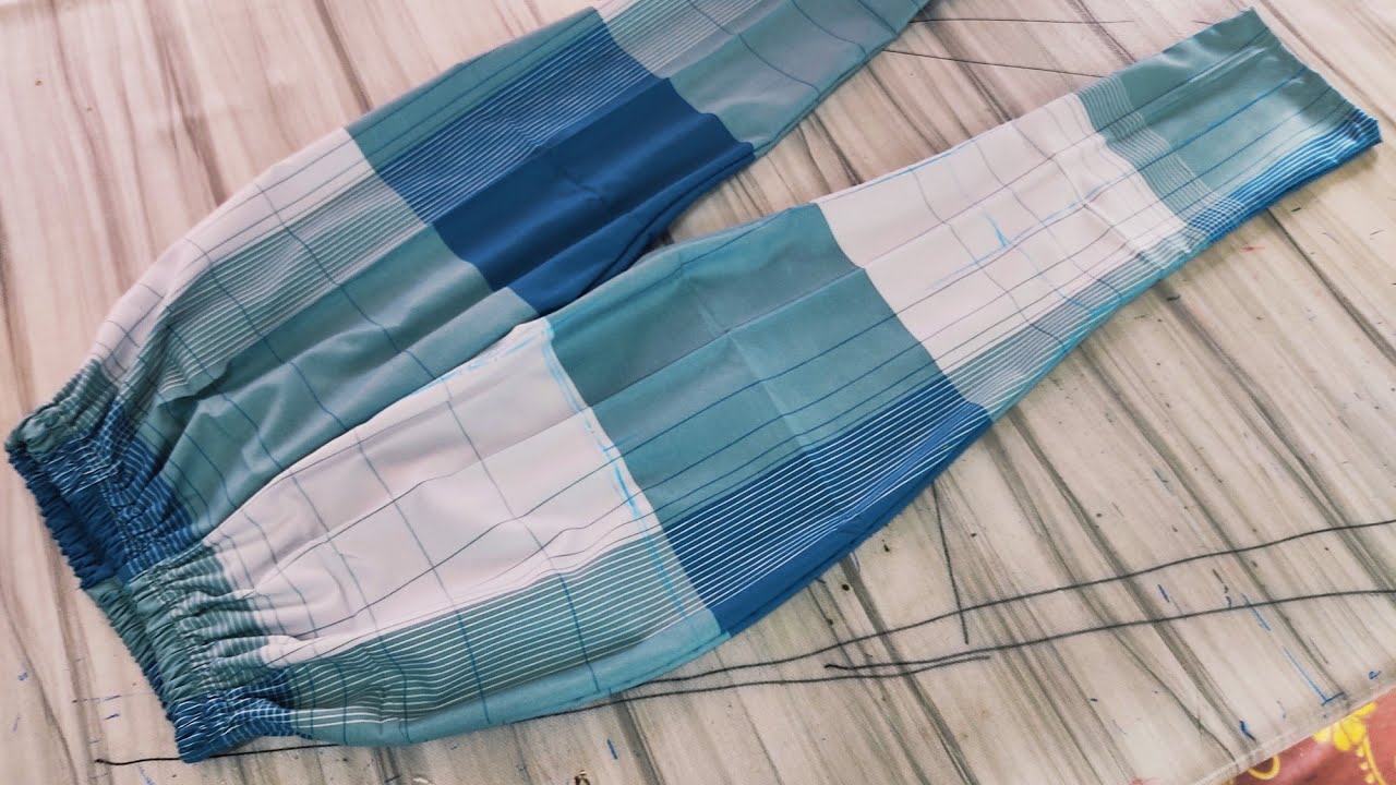 Seluar kain pelekat..Kita tengok cara kaknab buat.potong dan jahit