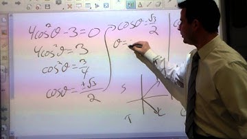 Second degree trig equations