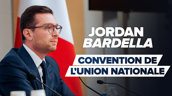 Discours de Jordan Bardella lors de la Convention de l'union nationale