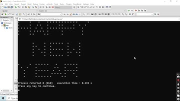 c program to print happy new year pattern | print happy new year pattern