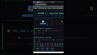 🚨 PoisonX Venom te muestra los PUERTOS que son PUERTA ABIERTA para HACKERS (42 alto riesgo) #shorts