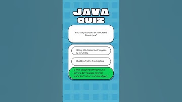 39. How can you create an immutable Class?