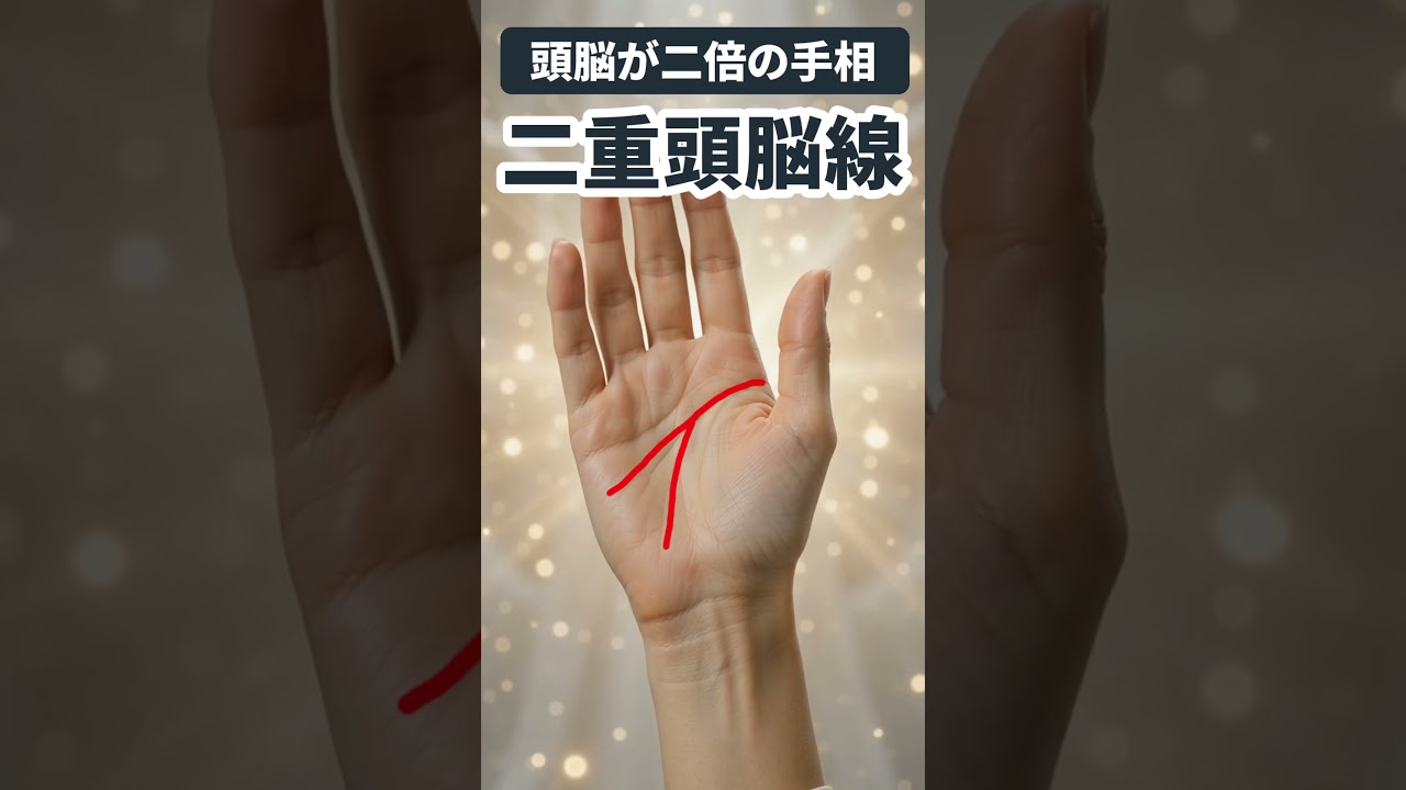 【手相】普通の人の倍考える！？二重頭脳線がある人