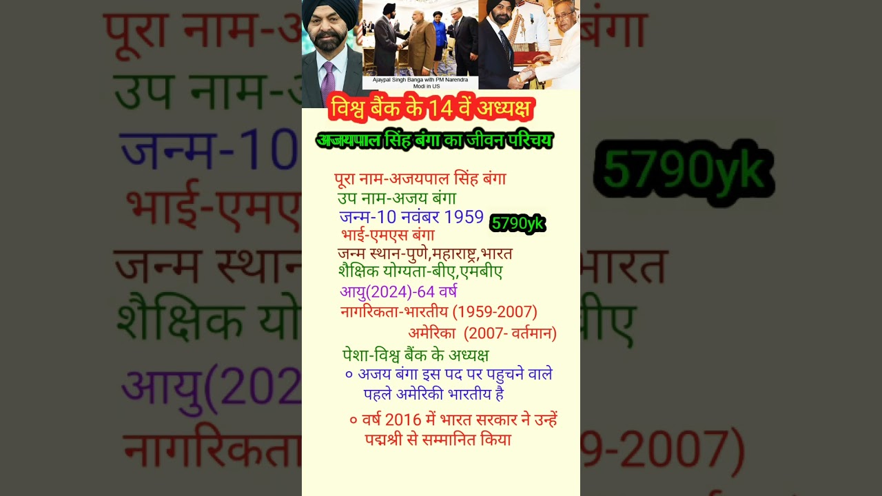 अजयपाल सिंह बंगा का जीवन परिचय | Ajaypal singh banga biography|