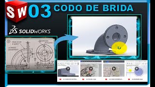 Tutorial 03 curso básico de SOLIDWORKS – CODO DE BRIDA