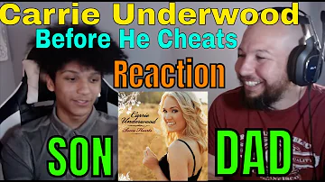 Carrie Underwood - Before He Cheats - Father And Son Reaction!