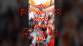 Top 10 most famous games in India 🔥#top10 #youtube #shortsfeed #viral #shorts #freefire #games