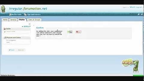 Forumotion : how to chose a theme
