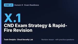 CND v3 X.1 | Exam Strategy and Rapid-Fire Revision for the CND 312-38