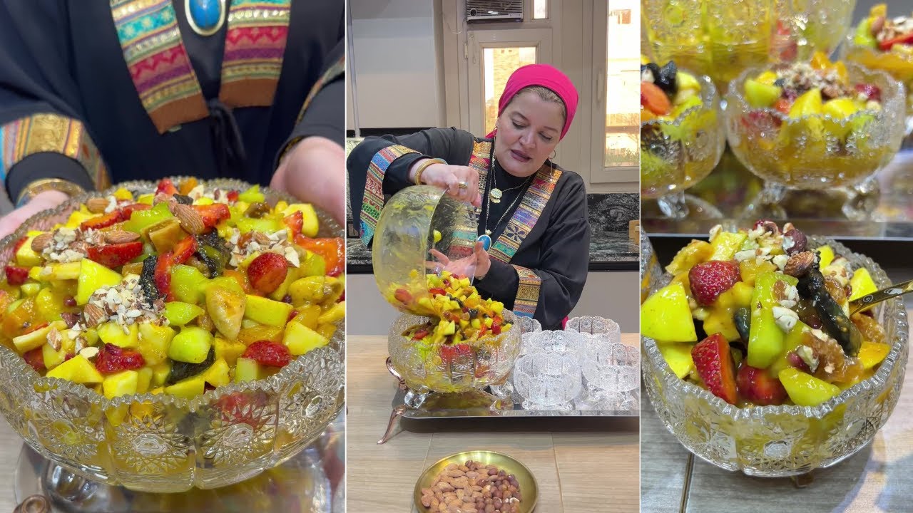 هاتي البواقي و انقذي اللي باقي😂-فروت سالاد رمضان بالياميش