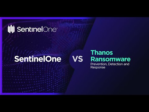 SentinelOne vs Thanos Ransomware (Detect and Rollback)
