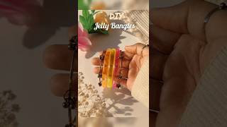 #DIY Jelly Bangles ✨️💖 #viralshorts 😱 #Recycle @Little Cloudy DIY #Craft #Shorts